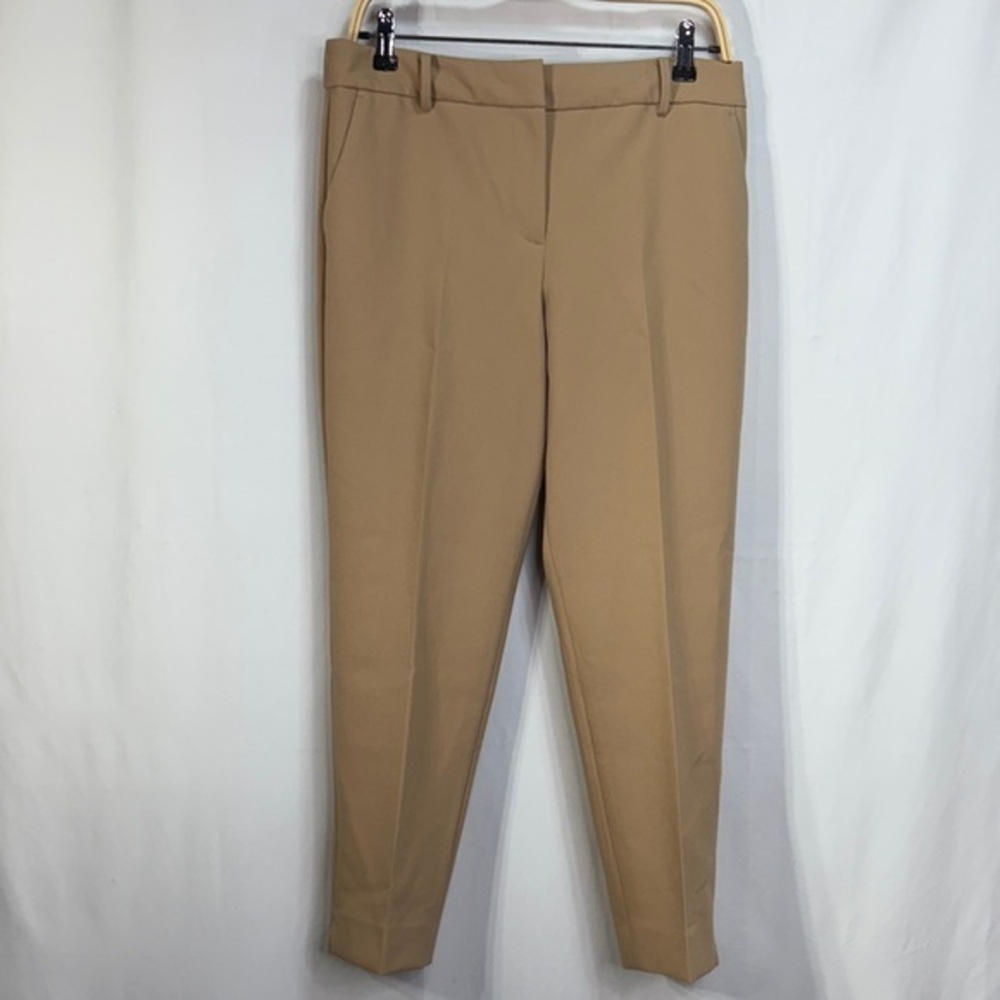 Talbots Tan Straight-Leg Dress Trousers